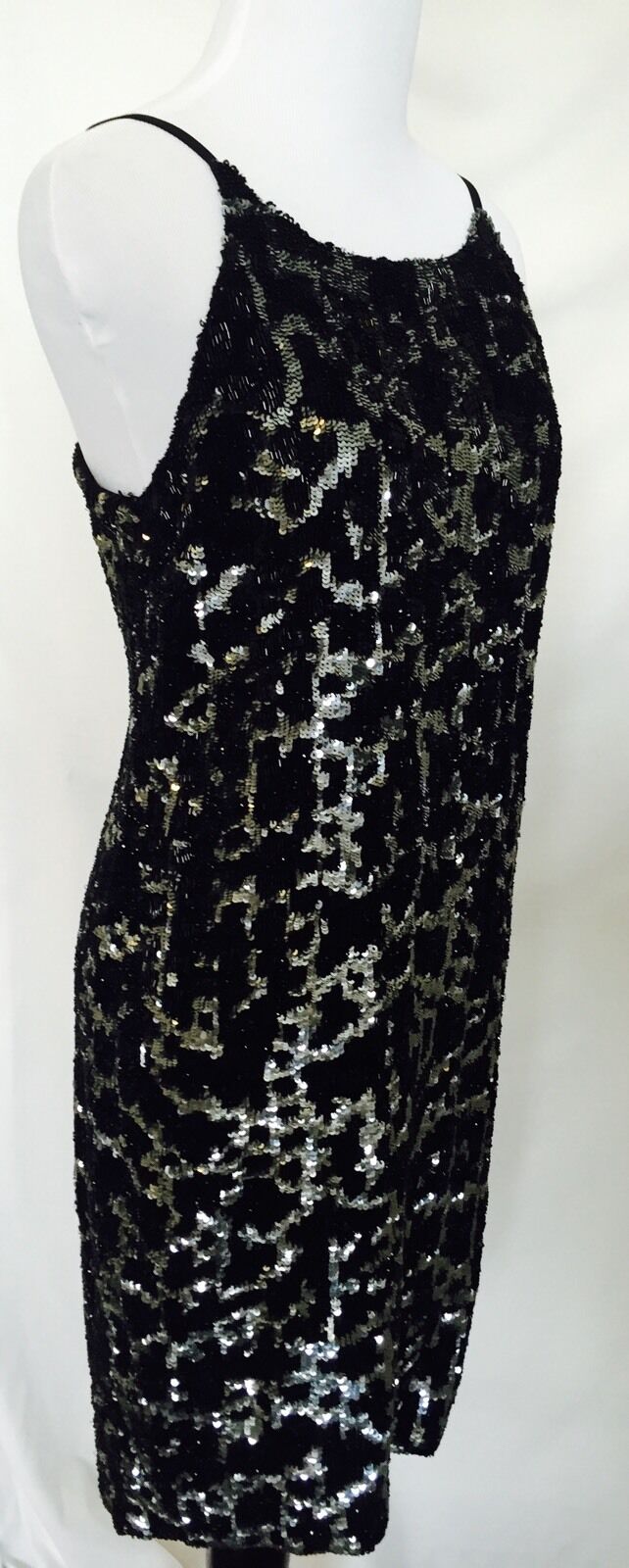 AllSaints Massi Sequin Formal/prom/ Black Dress. Sz 6 NWT Retail $540 Price $185