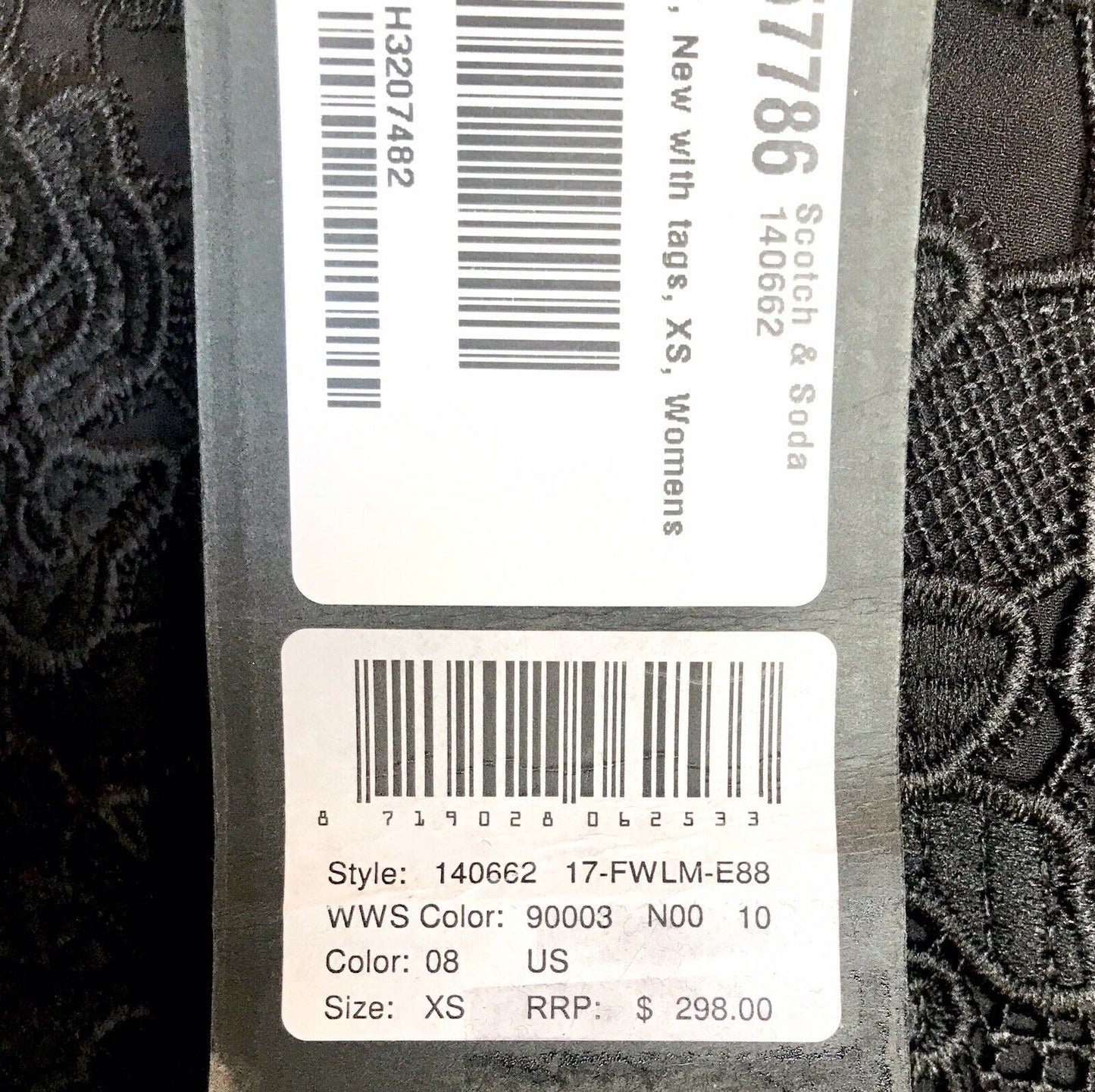 Maison Scotch & Soda Lace Sheer Sleeve Dress. NWT Retail $298 Price $95 Size XS