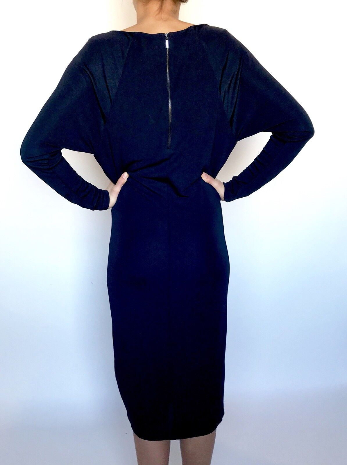 Armani Exchange Navy Stretch Dress NWT Size XS Retails $170 Price $85