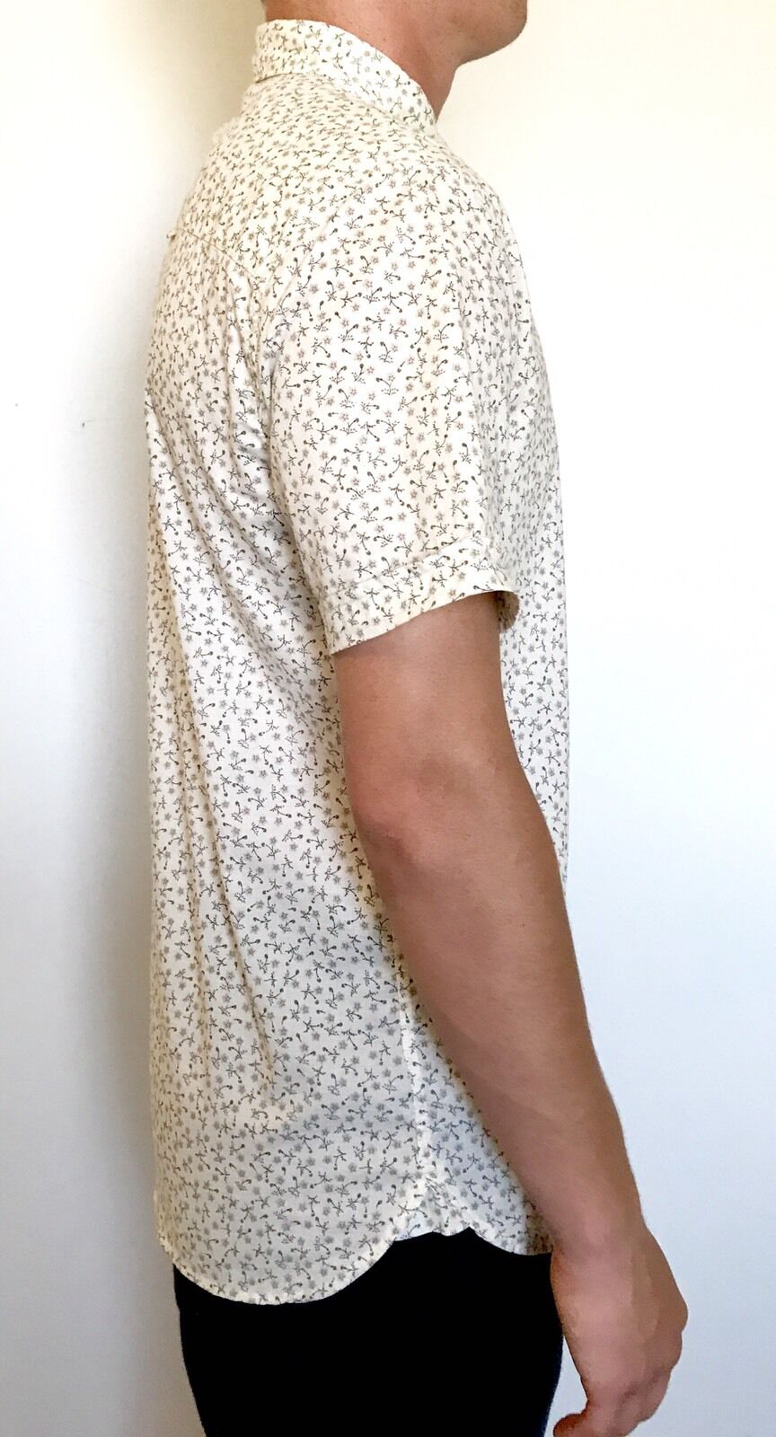 AllSaints Avoca Short Sleeve Ecru Shirt.Retail $140 NWT Price $65 All Saints XS