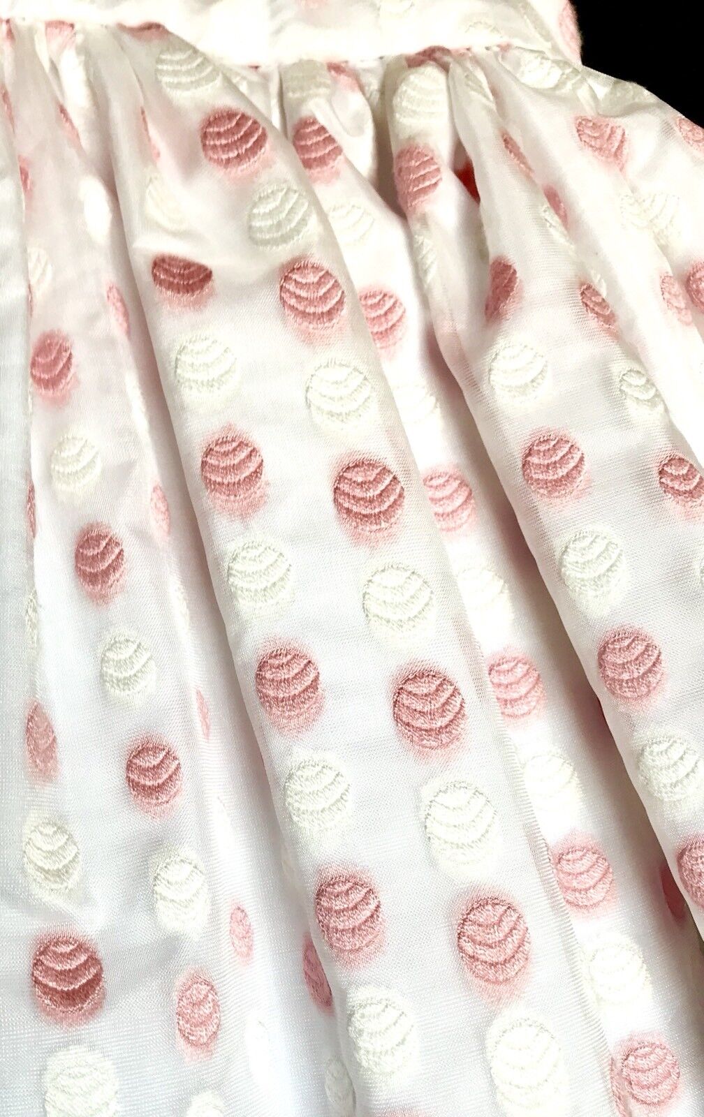 Pippa & Julie Pink & White Spot Stitch Dress. Retail $68 Price $29 2T NWT