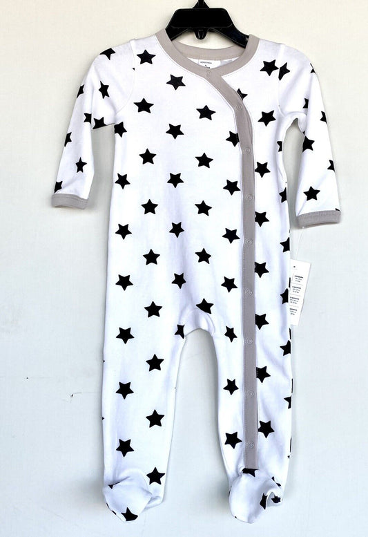 Nordstrom Baby Stars Soft 100% Cotton Sleepsuit Footie NWT  Price $25 6M