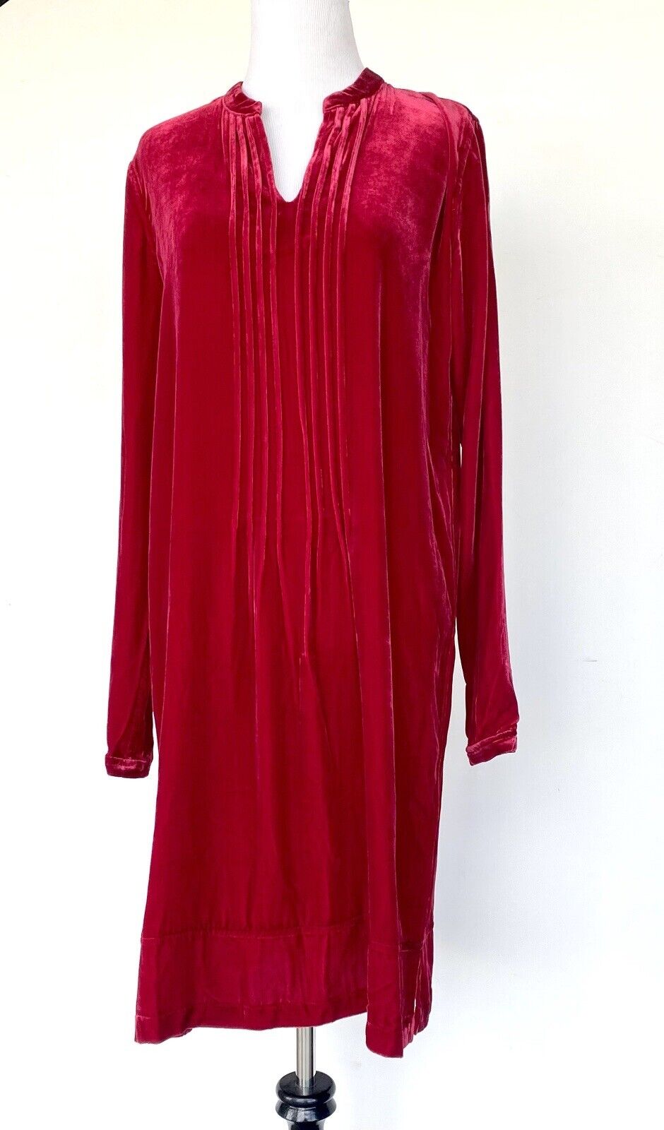 Sundance Enchantment Velvet Silk Mix Red Dress Retail $188 Price $92 NWT Size XS