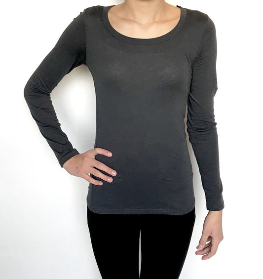 AllSaints Stam LS Top. Washed Black NWT Retail $65 Price $39 Size 0 All Saints