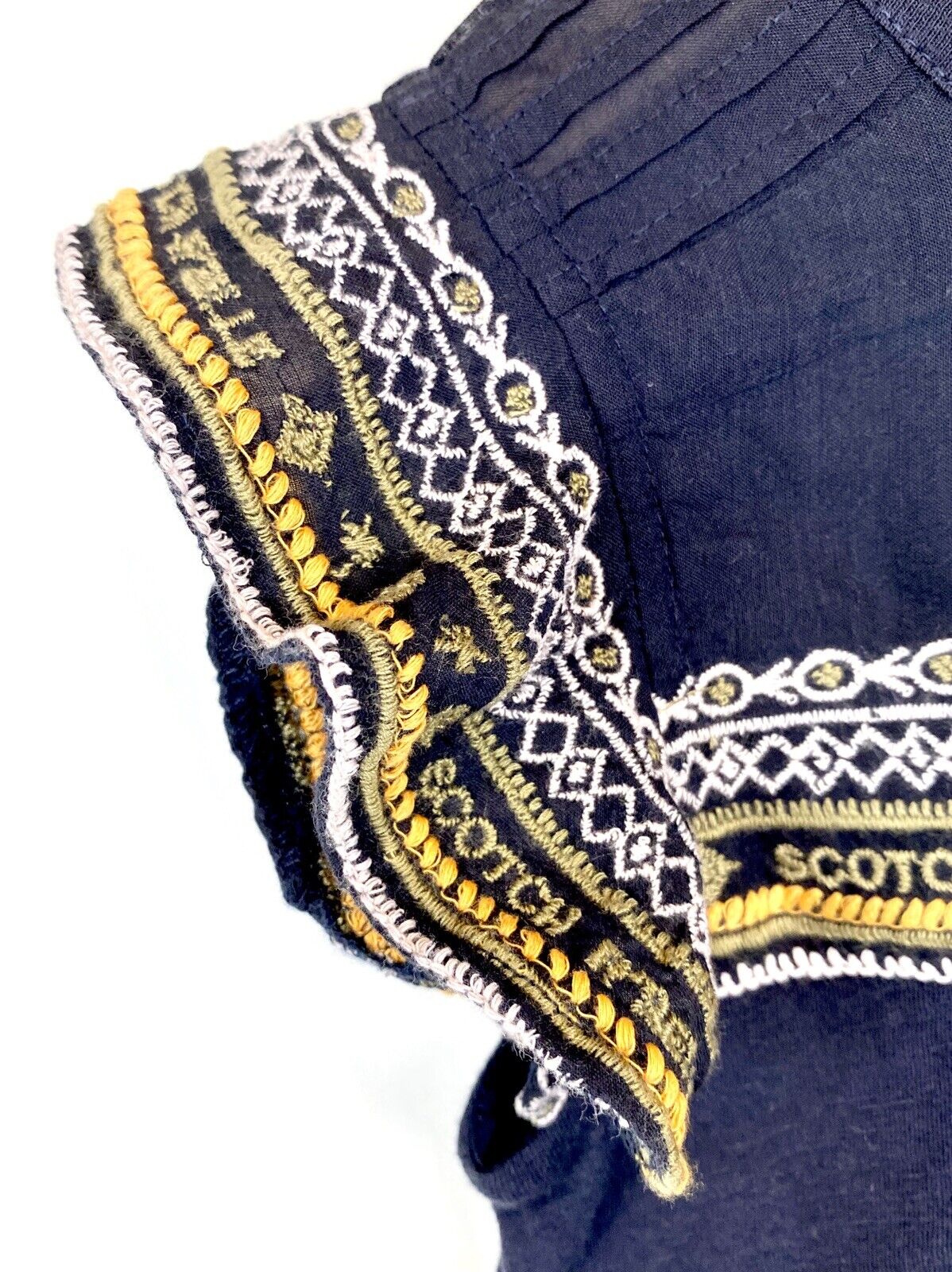 Scotch R'Belle Flutter Sleeve Embroidered Top NWT Age 6 Retail $72 Price $48