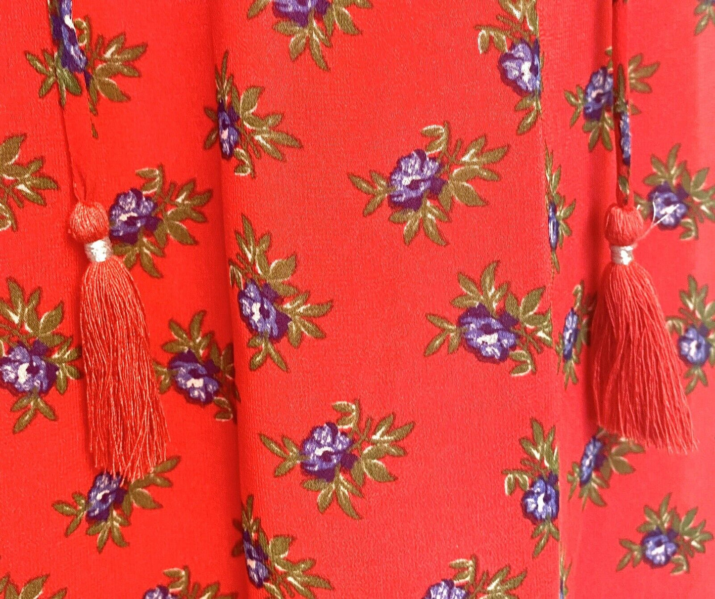 Beltaine Red Boho Gauze Peasant Style Dress Retail $188 Price $48 S NWT