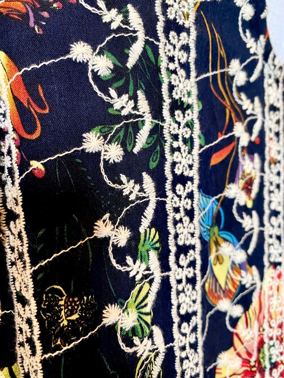 & Layered Embroidered Swing Top. Size XS. Price $19.50 NWT Sleeveless. Black