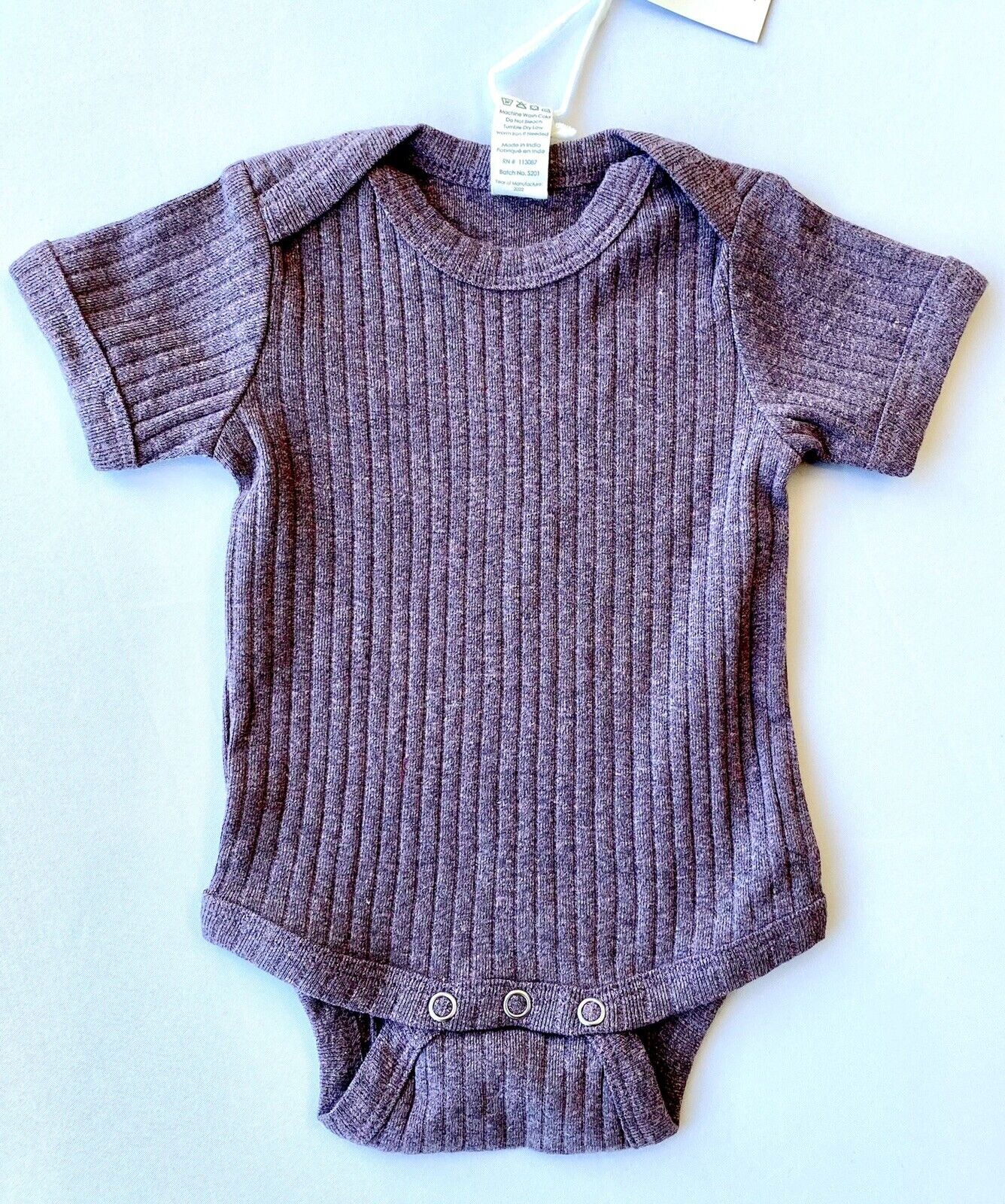 Kate Quinn Organic Cotton Bodysuit SS Plumwood Price $15 0-3 M