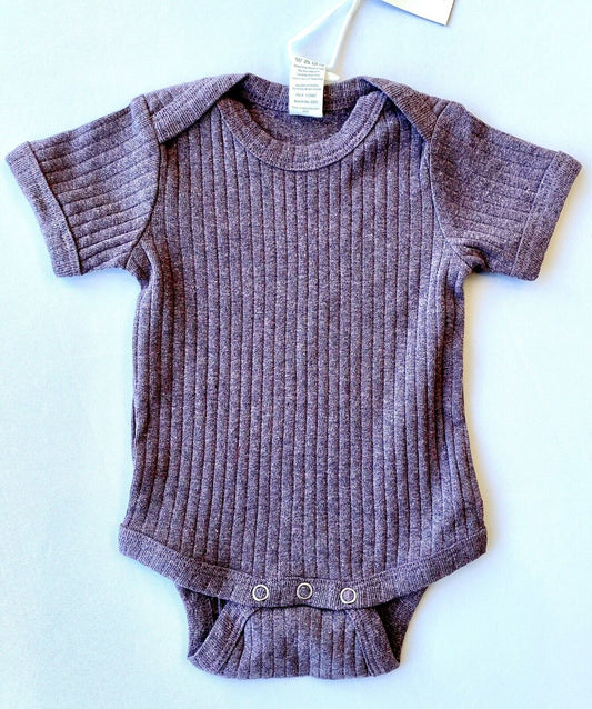 Kate Quinn Organic Cotton Bodysuit SS Plumwood Price $15 0-3 M