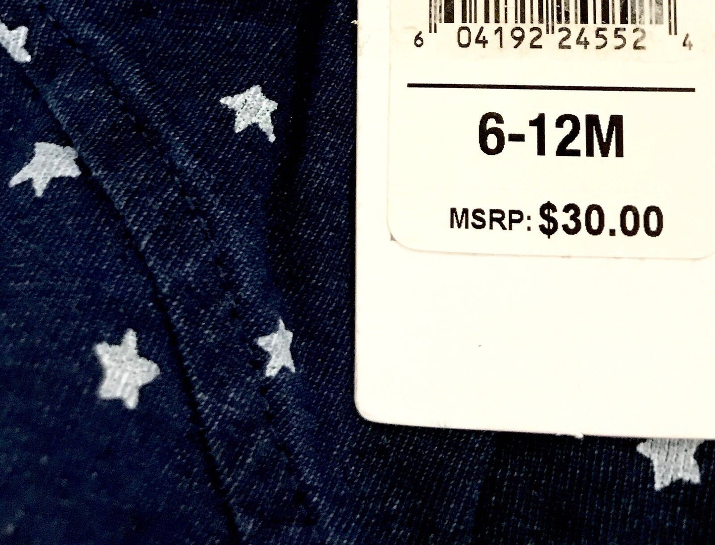 Splendid Indigo Star Shorts Lace Waist. Retail $30 Price $15 NWT 6-12 Month NWT