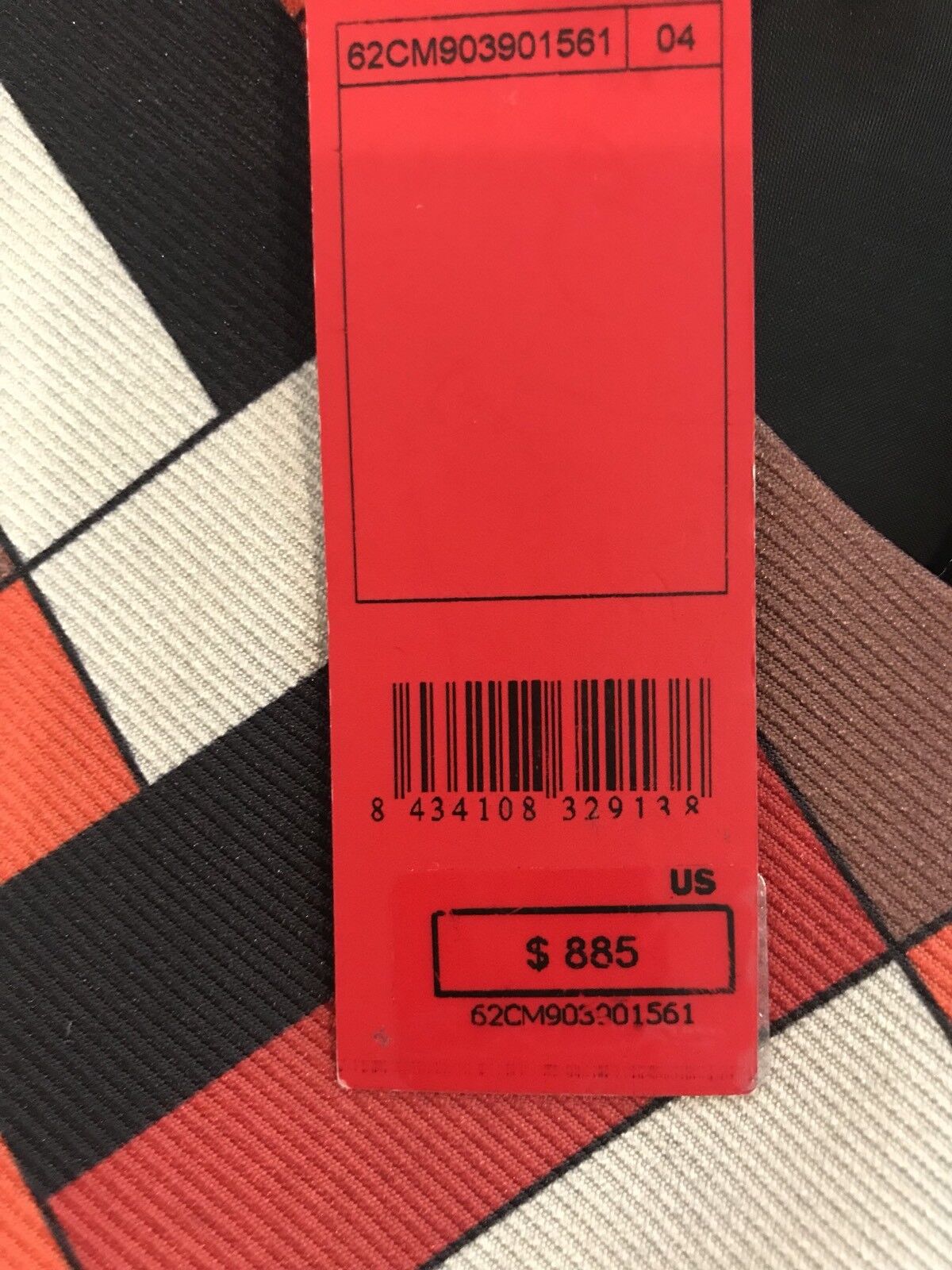 Carolina Herrera Burnt Orange Print Dress. Retail $885 Price $395 Size 4 NWT