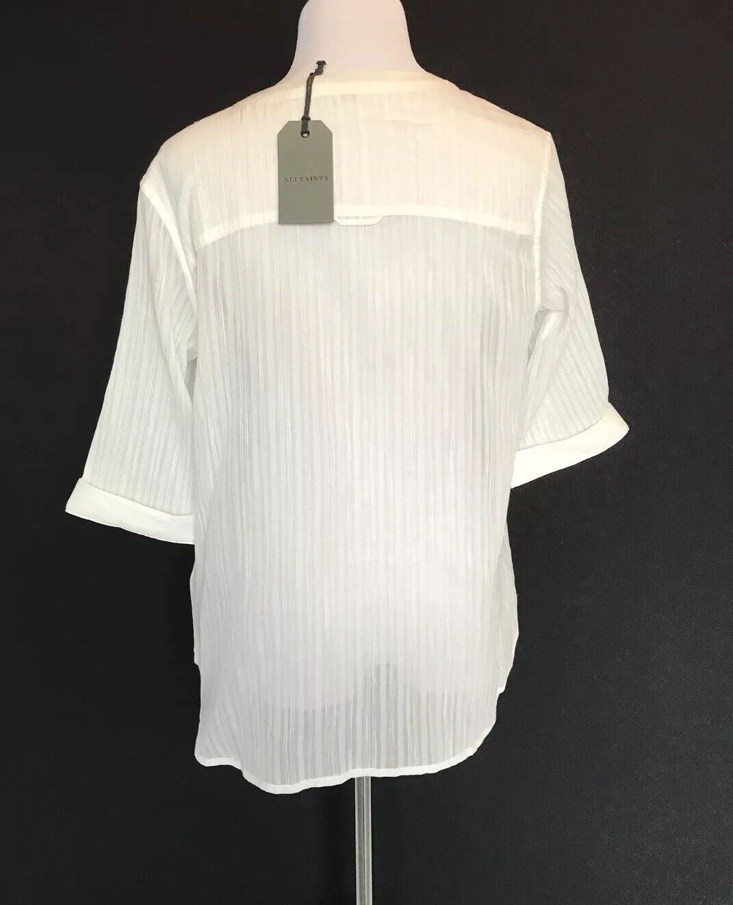 AllSaints Wairyn Chalk Blouse. NWT Retail $215 Price $78 Size 2 All Saints