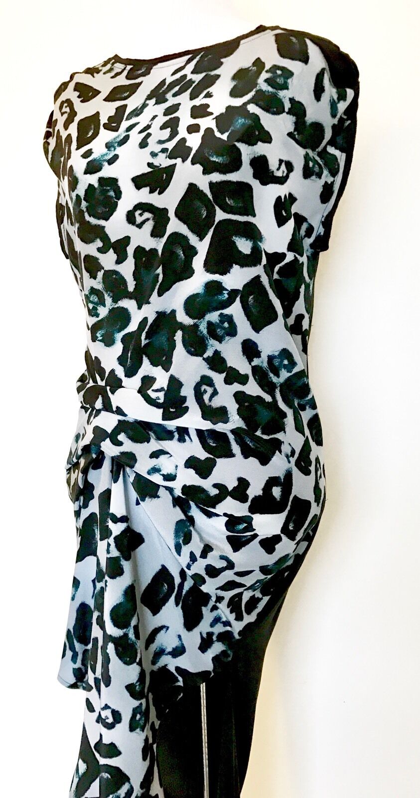 Allsaints Silk Riviera Leo Dress NWT Size 4 Retail $360 Price $108