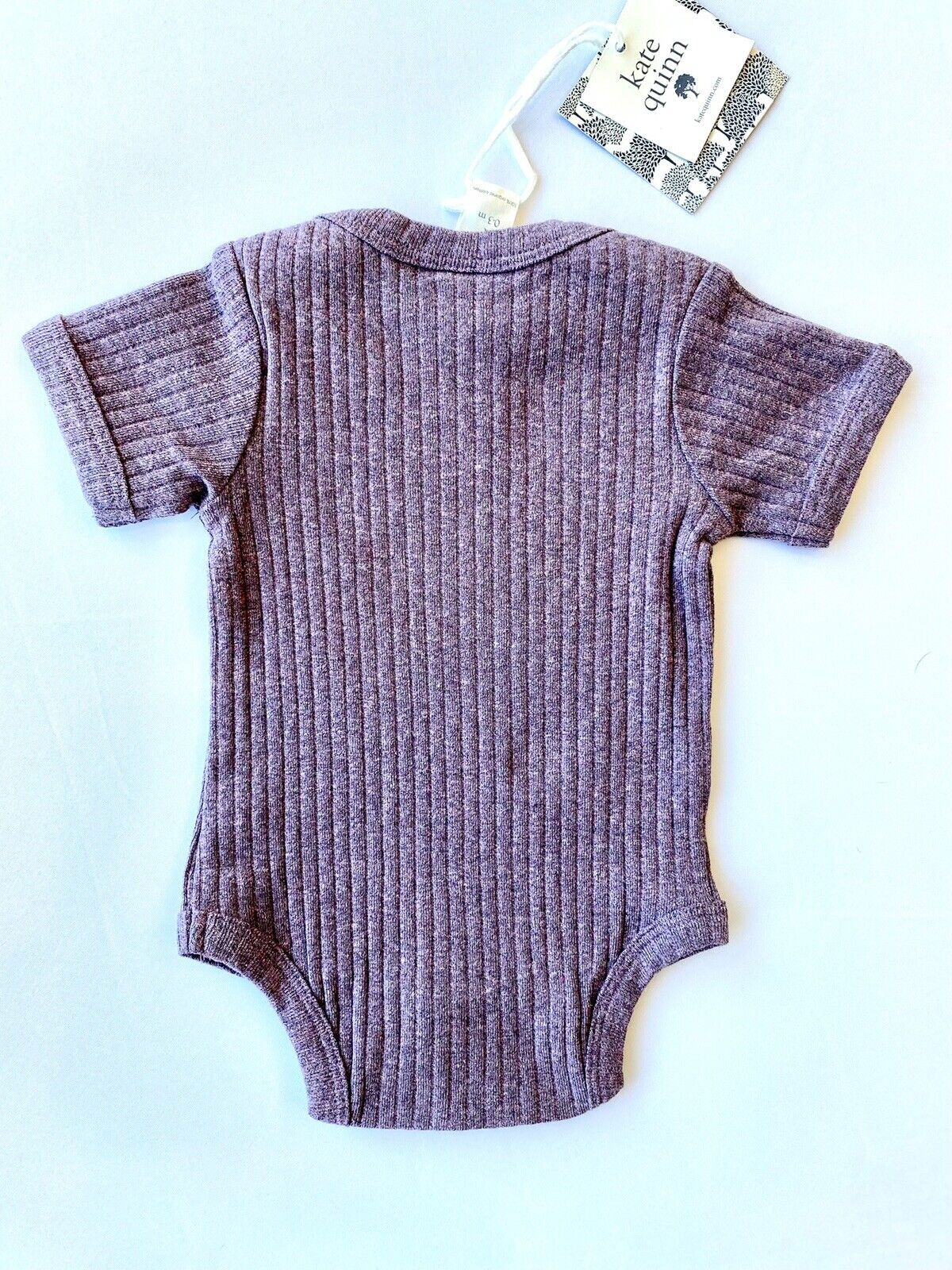 Kate Quinn Organic Cotton Bodysuit SS Plumwood Price $15 0-3 M