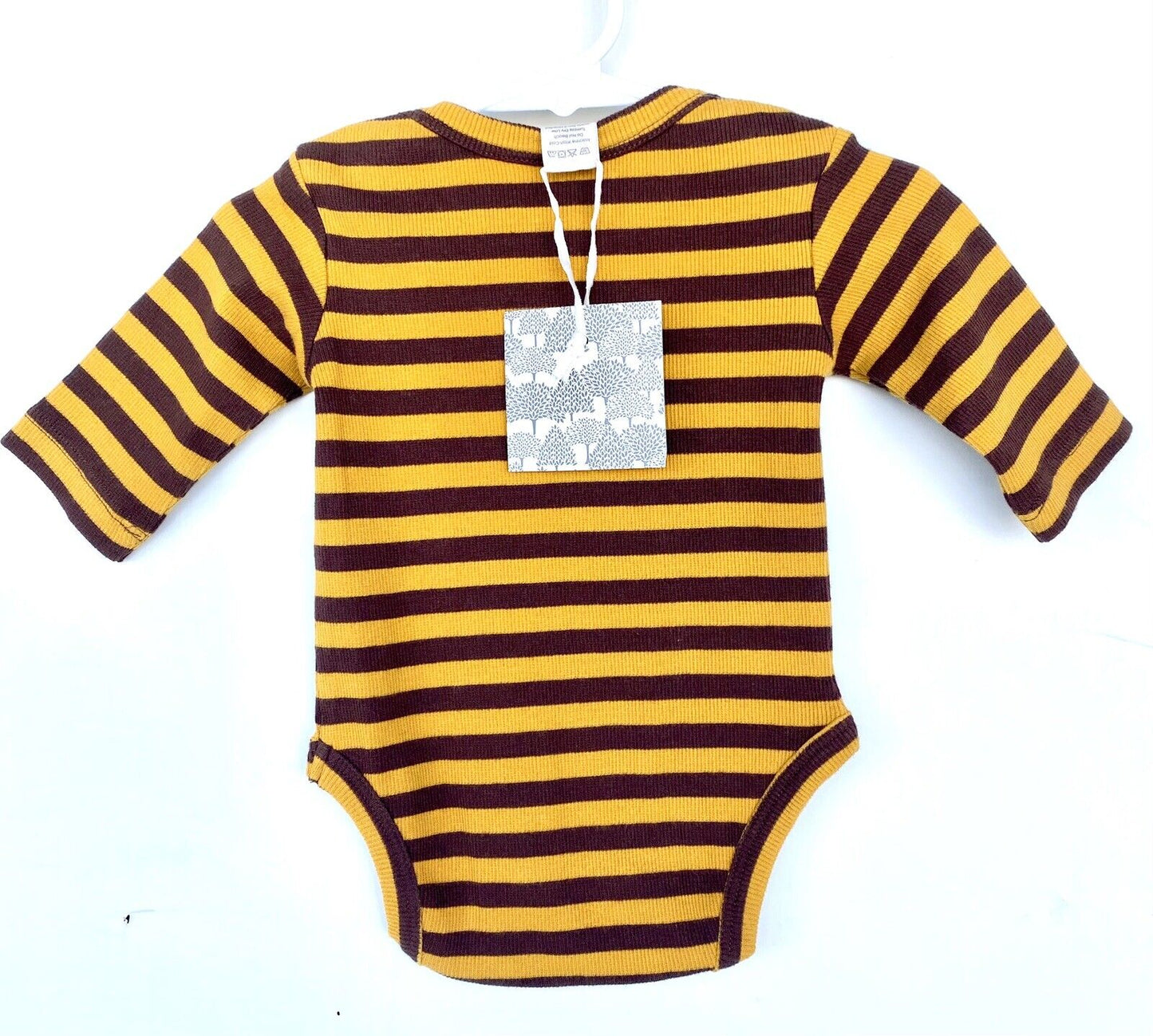 Kate Quinn Organic Cotton Bodysuit LS Striped Retail $24 Price $18 3-6 M