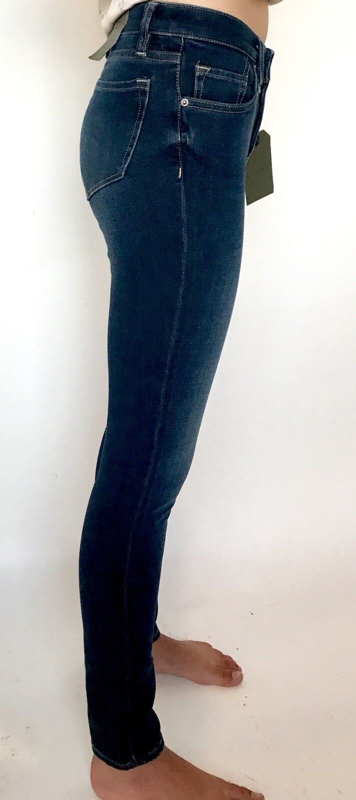 AllSaints Jewel Sculpting Skinny Jeans Indigo. Retail $178 Price $79 W24 NWT