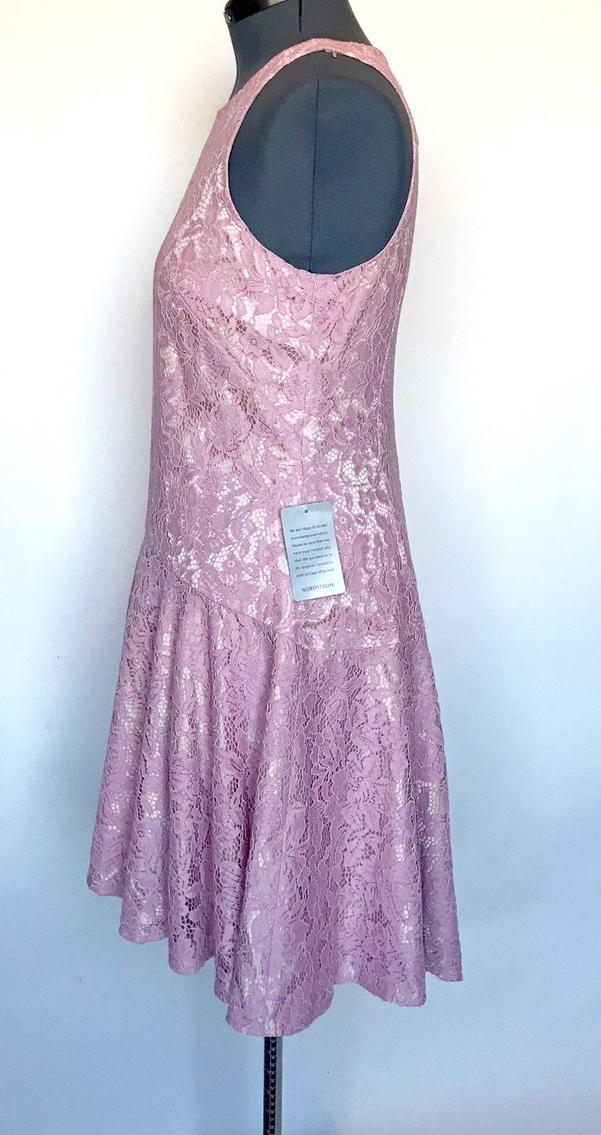 Eliza J Pink Lace Drop Waist Shift Dress NWT Retails $168 Price $69 Size 12