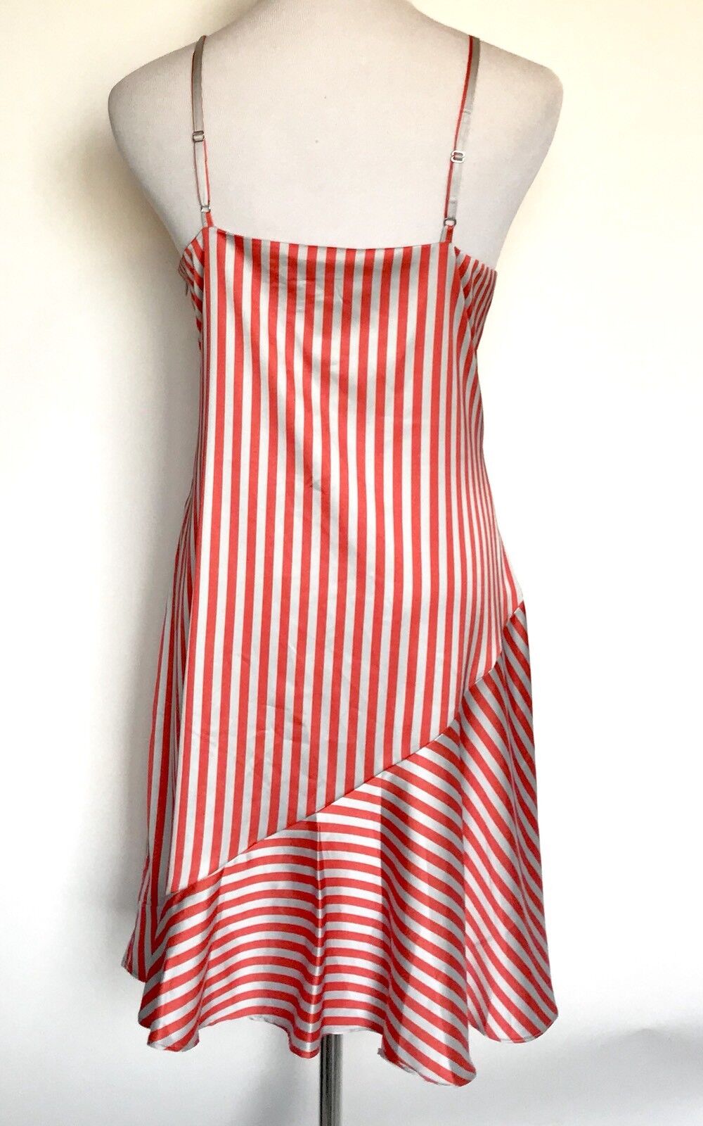 Lea And Viola Striped Silky Dress. Retails $168 Price $69 NWT Size L