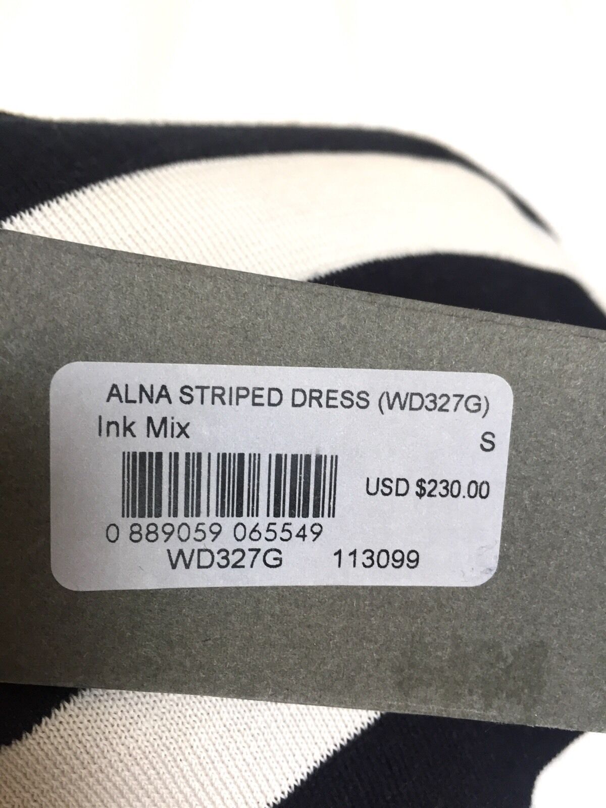 AllSaints Alna Stripe Ink Knit Dress. Retails $230 Price $89 All Saints Size S