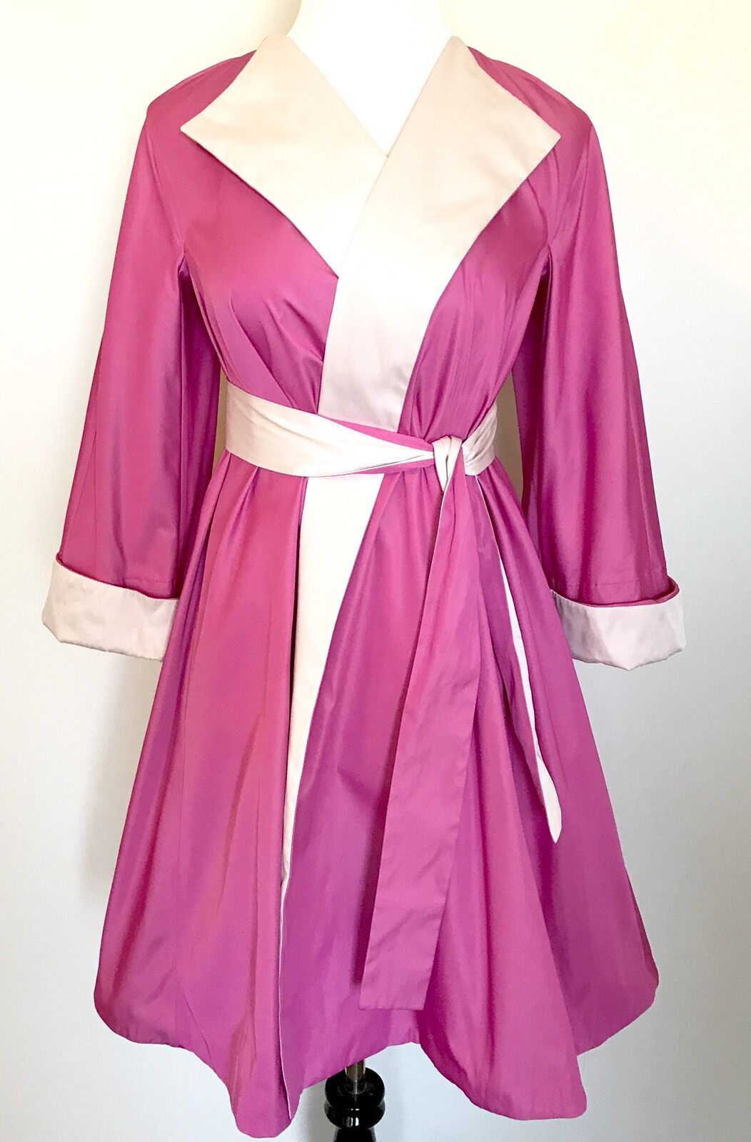 Carolina Herrera Pink Wrap Coat Retails $1,145 NWT Price $299 Size XXS