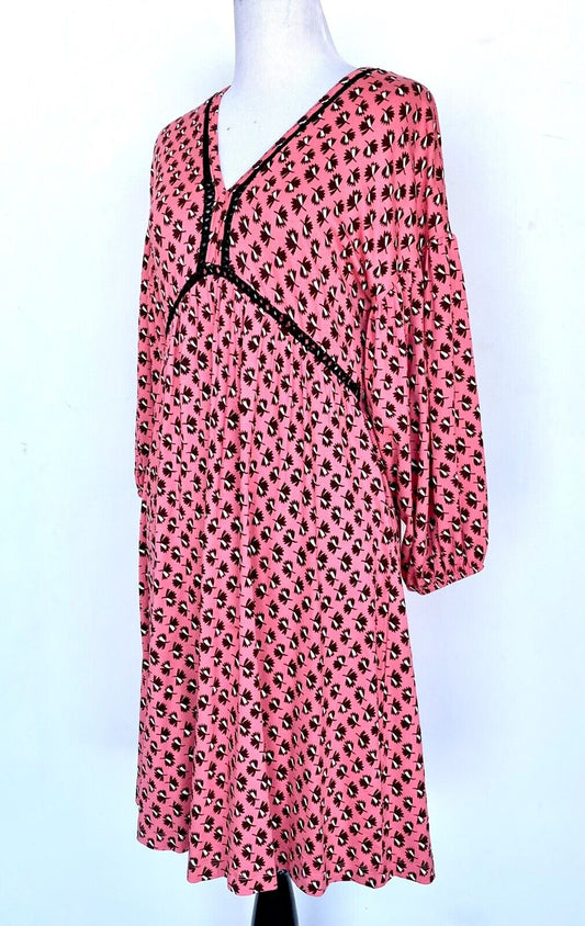 Next coral laced cutout dress size US Small (UK 8) price $54 NWT