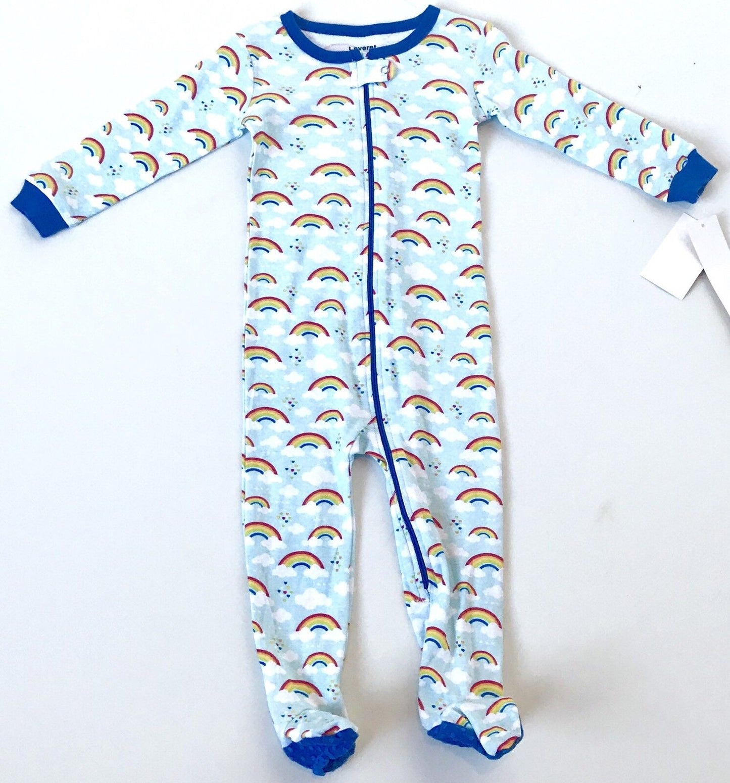 Leveret Rainbow Footed Sleepsuit 12-18 M Retails $19.99 Price $15.95 NWT