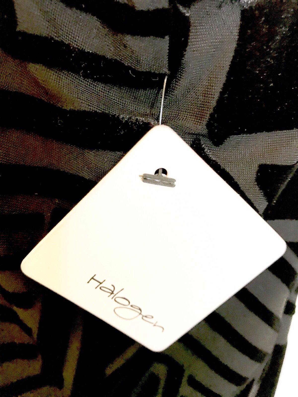 Halogen Black Velvet Chiffon Shell Top. NWT Size S Retail $69 Price $29