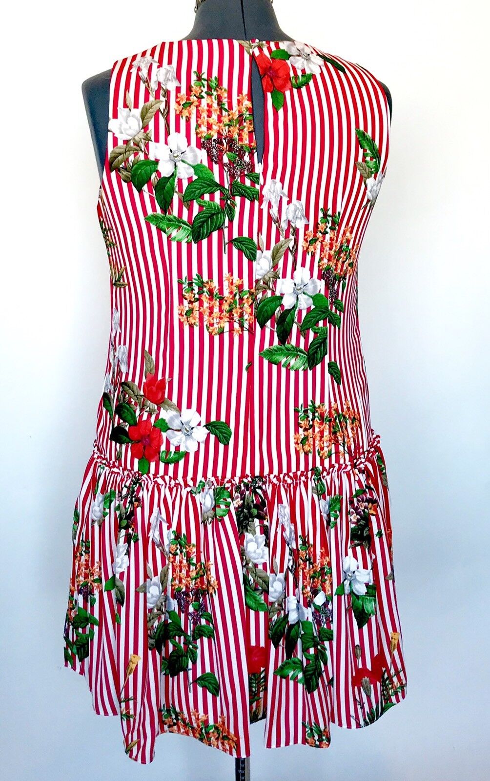 Nicole Miller Studio Red & White Stripe Dress. NWT Retail $89 Price $49 Size 12