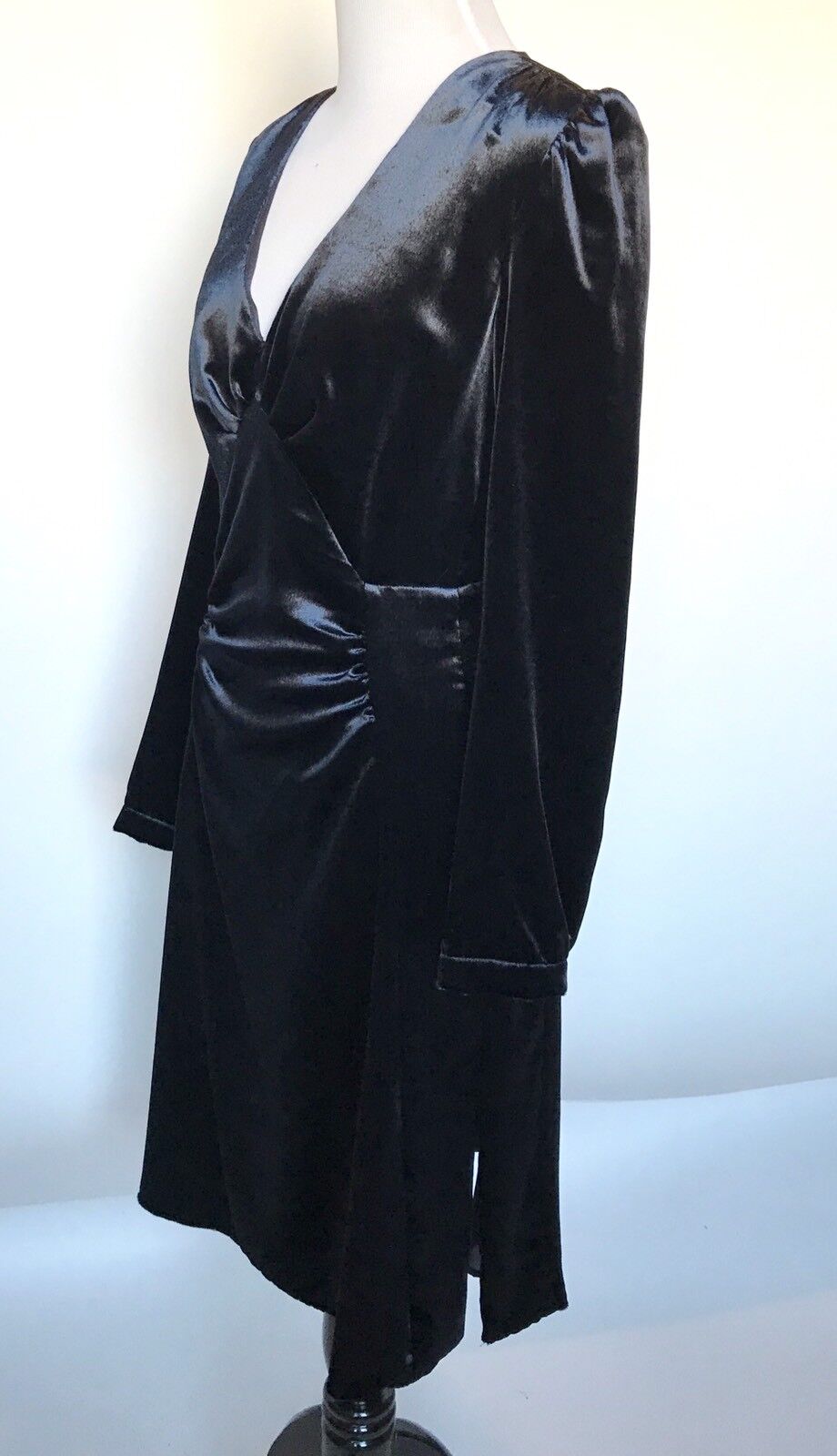 Prada Soft Blue Draped Dress. NWT Size Italian 38 US 2 Retails $2070 Price $1100