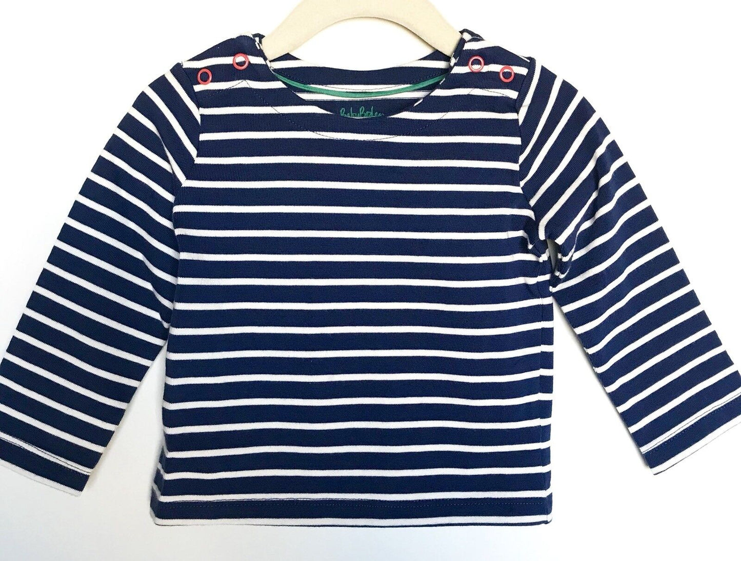 Mini Boden Baby Boden Elbow Patch Breton Top. 3-6 M Retail $22 Price $17 NWT