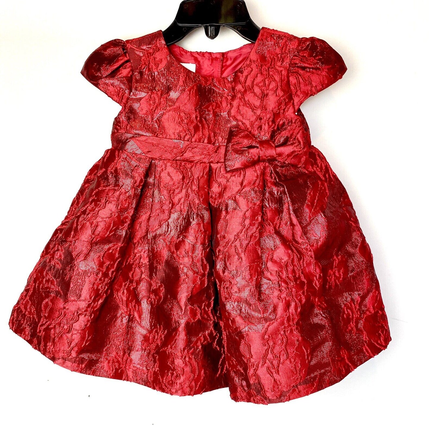 Petite Frais Red Brocade Party Dress Retail $32 Price $22 Size 9 M