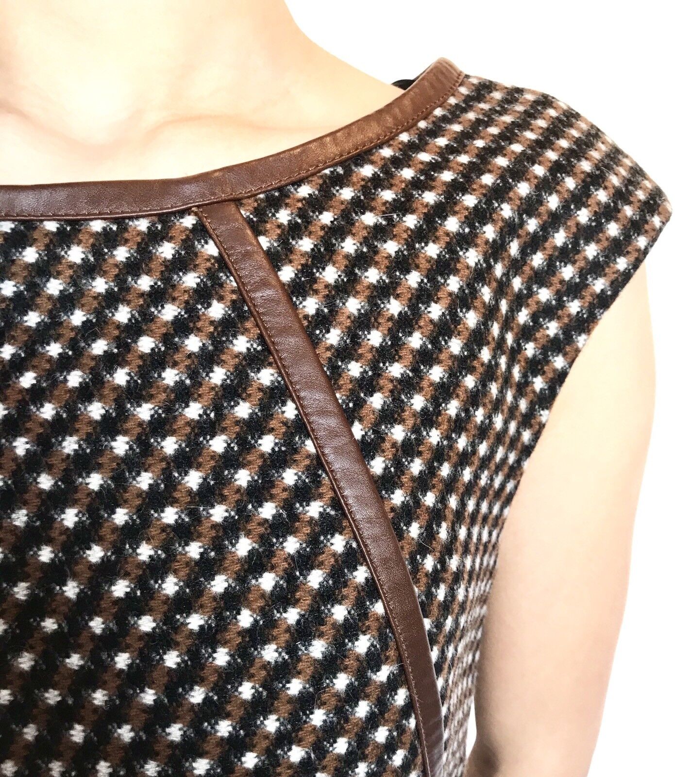 Prada Tweed Wool & Angora Dress NWT Size Italian 38 US 2  Price $699