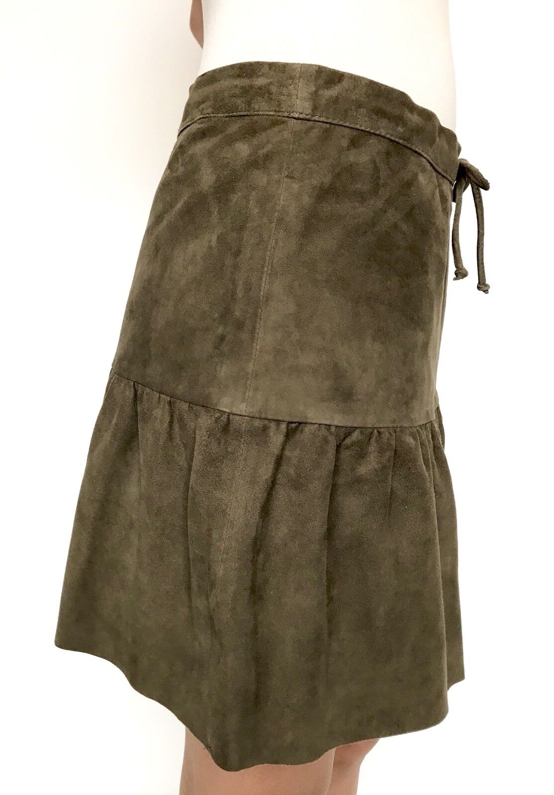 AllSaints Haslam Suede Leather Skirt NWT Size 2 Retails $360 Price $158 NWT