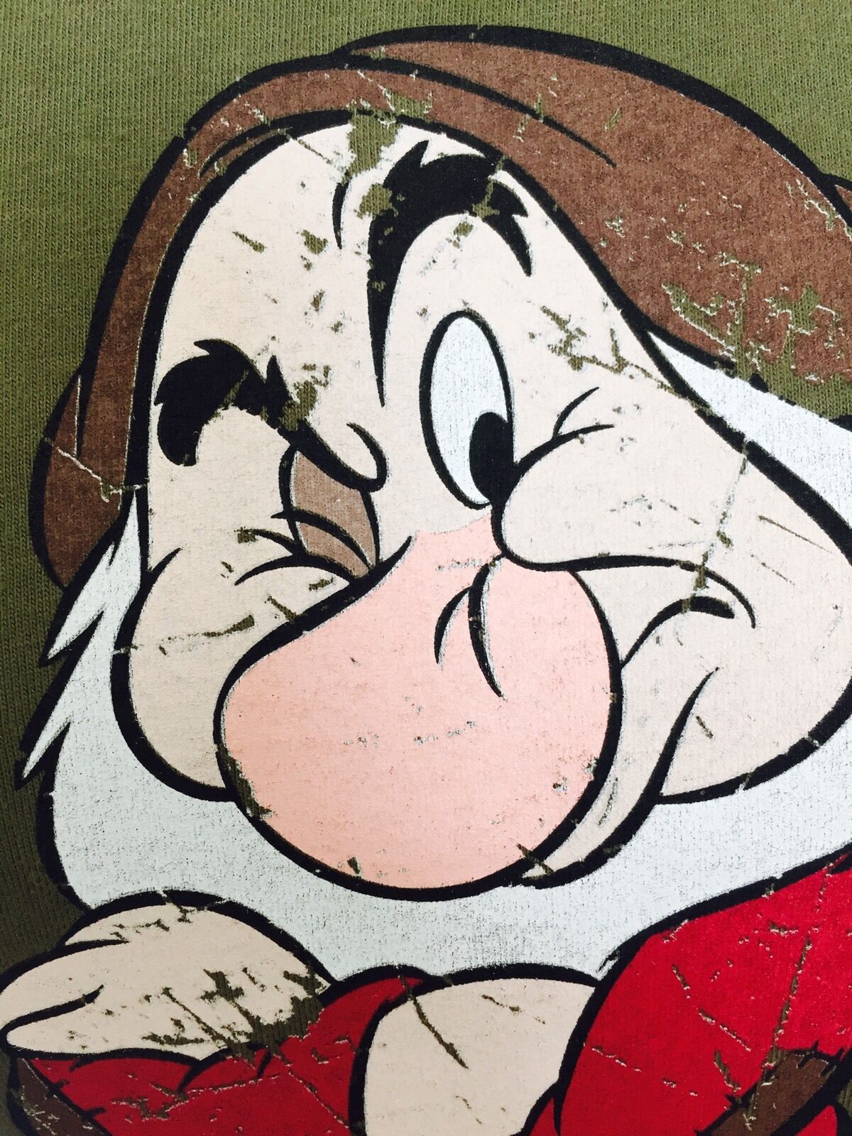 Brontolo Disney Distressed Style Grumpy Tee. NWT Size M Retails $42 Price $22