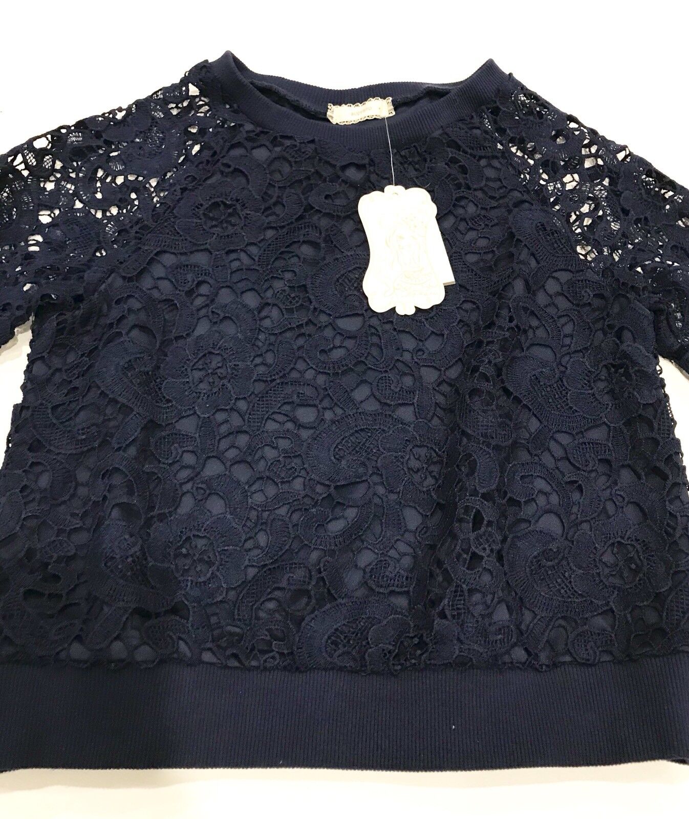 Soprano Blue Lace Girls Top. Retails $38 NWT Price $27.  Age 10-12 Size M