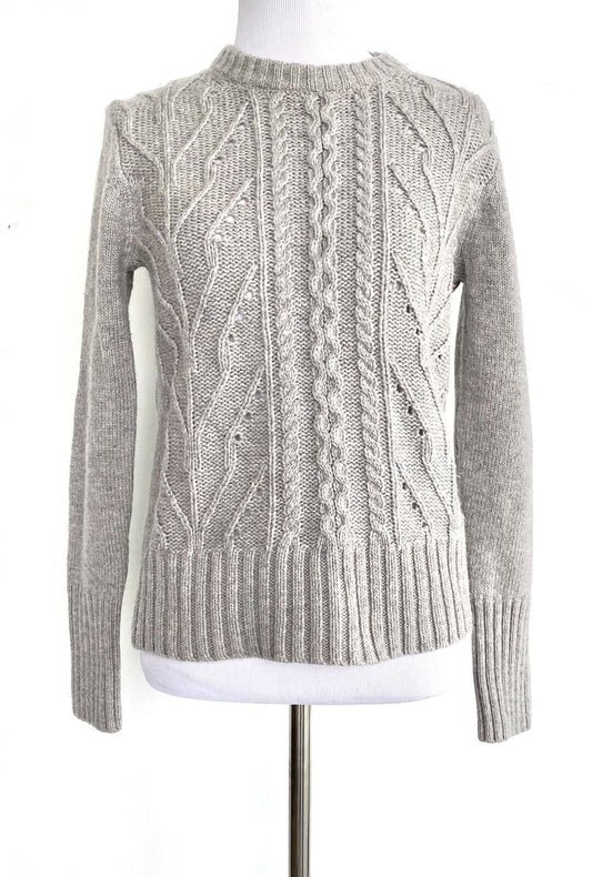 J Crew Lamb Wool Mix Cable Sweater. NWT Retail $69.50 Price $59.50 Size XS