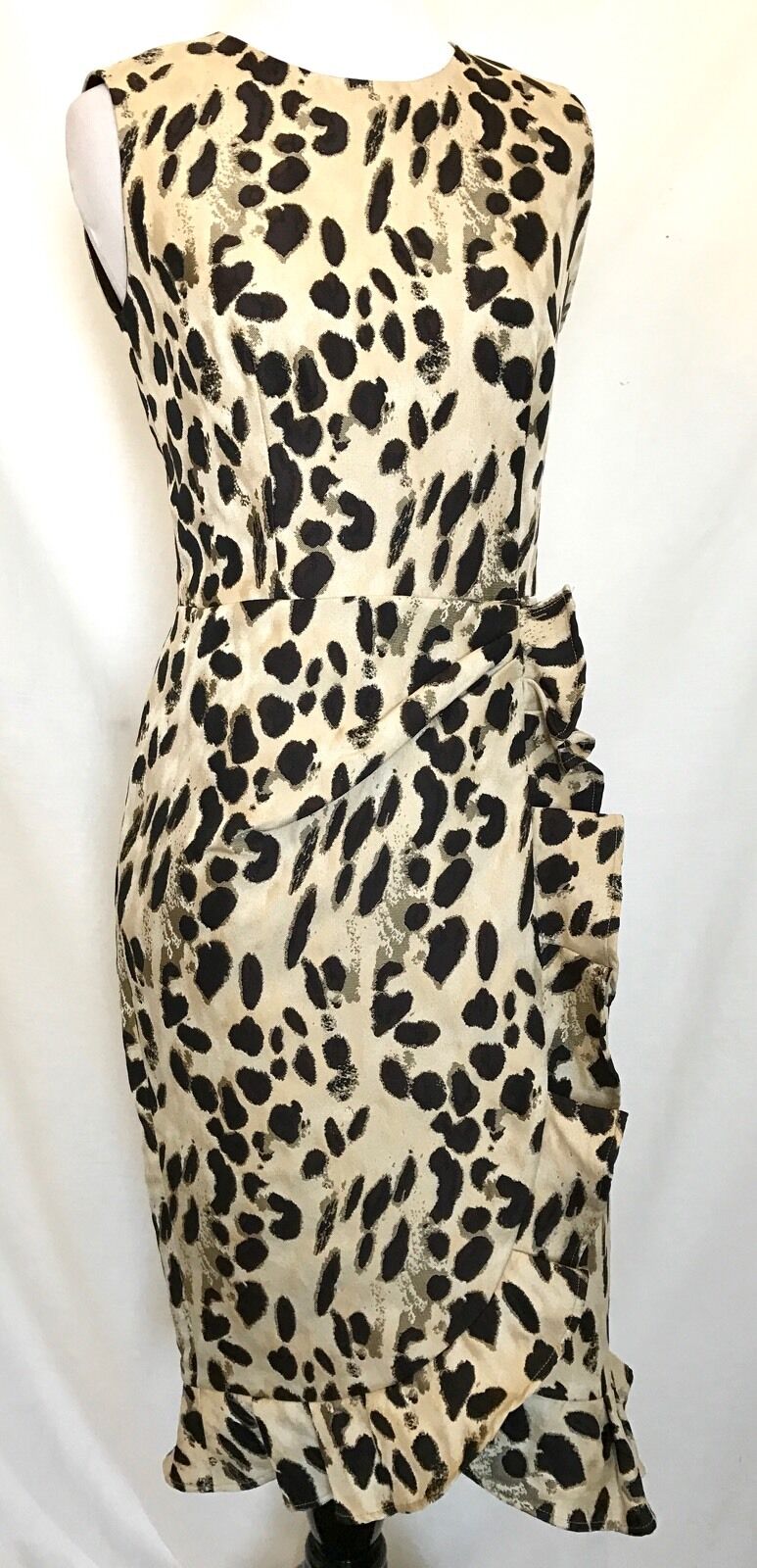 Carolina Herrera Animal Print Ruffle Dress. Retails $860 NWT Price $369 Size 2