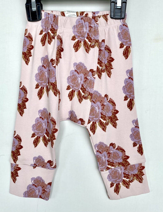 Kate Quinn 100% Organic Cotton Panda Pants Retail $28 Price $22 6-12 M Rose