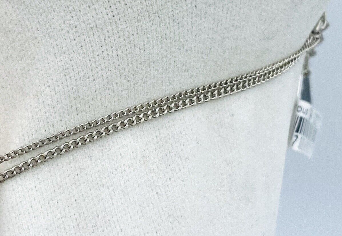 Pilgrim Genuine Swarovski Crystal Sterling Silver Plated Necklace. NWT Price $16