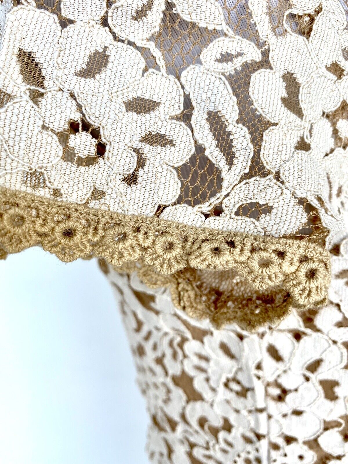 Sundance Sweetheart Lace Dress Retails $148 Price $79 Sz XS NWT Tan/ Beige