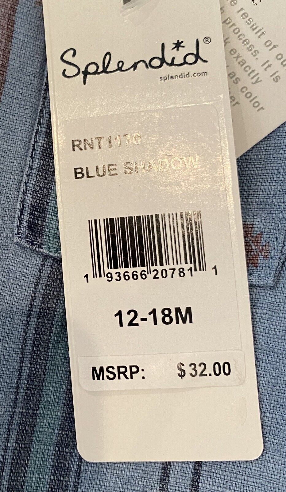 Splendid Soft Linen Mix Shirt. Retail $32 Price $22 NWT 12-18 Months Free Ship
