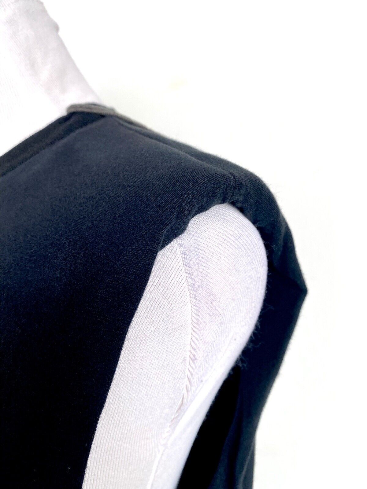 AllSaints Mika Black Tank Padded Shoulder Retail $65 Price $48 Size M