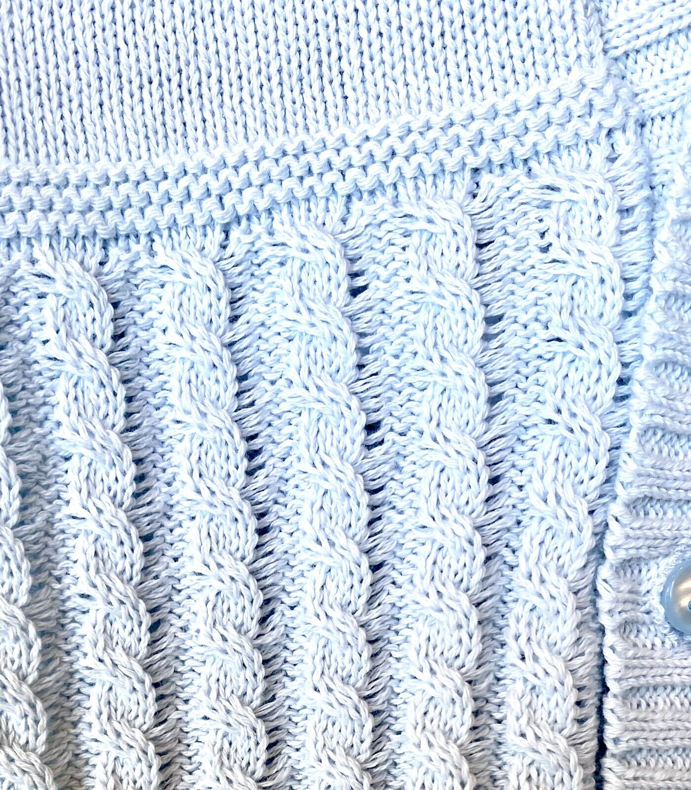 piccoli & co Pex massimo blue cable knit cardigan price $34 9-12 m NEW