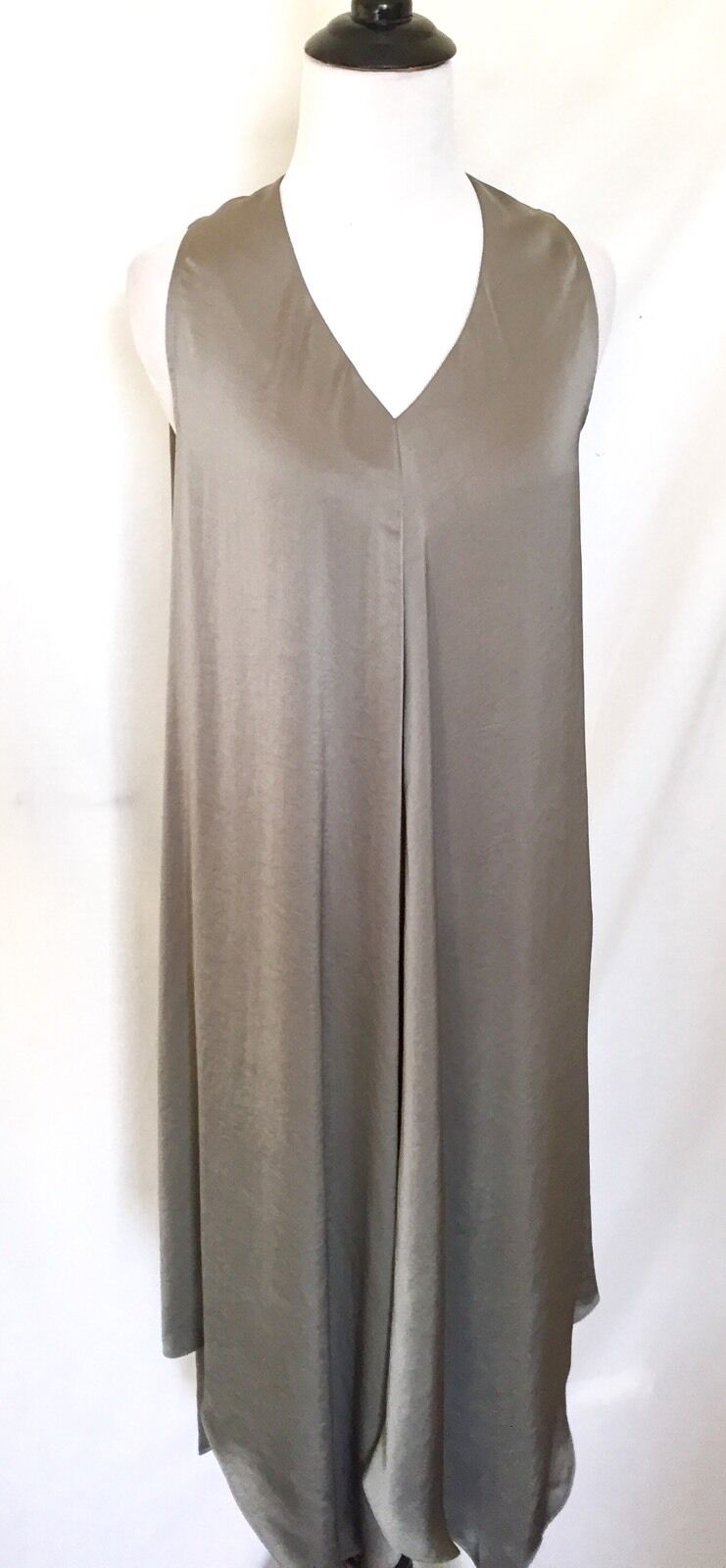 AllSaints Blaze Steel Grey Silky Dress.Retail $308 Price $125All Saints Size 0