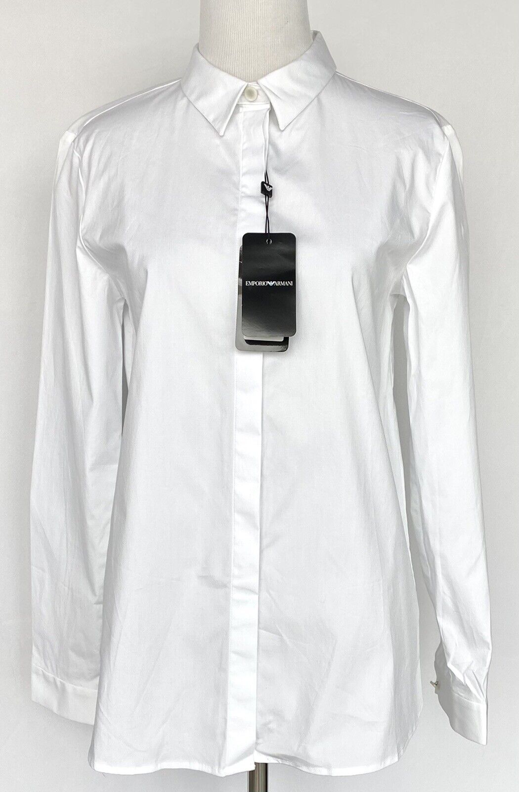 Emporio Armani women’s classic white shirt Size 38 Retails $425 Price $195