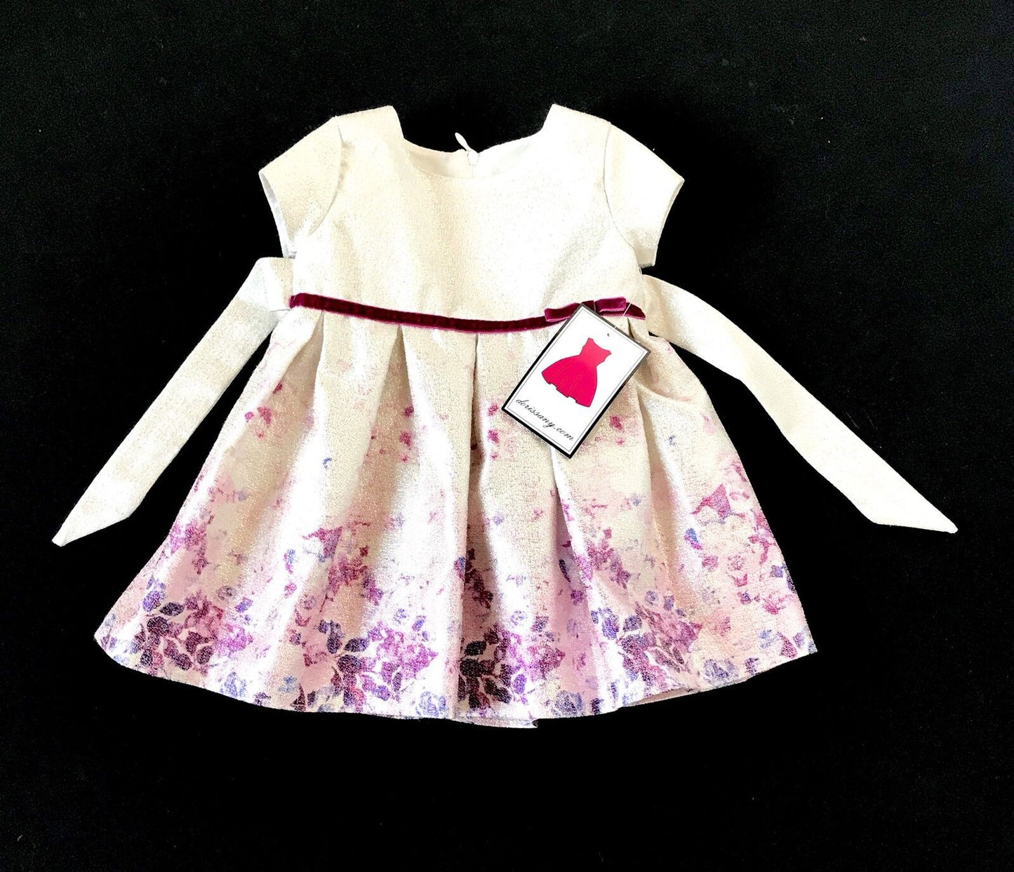 Dorissa Silver Thread Sparkle Dress Age 12 Months NWT Retails $48 Price $29