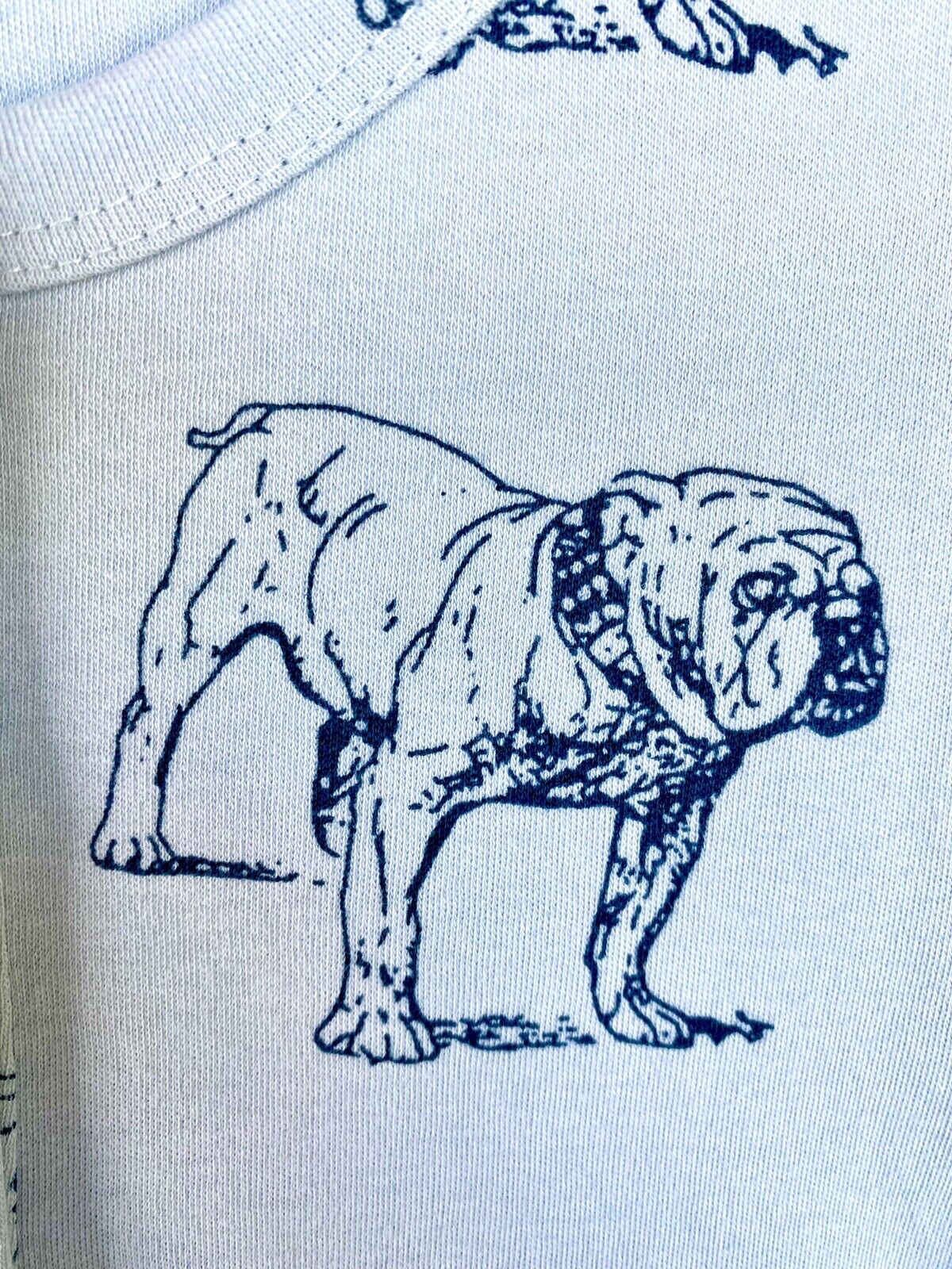 Kate Quinn Organic Cotton Henley Tee Bulldogs Top Retail $32 Price $26 Age 6