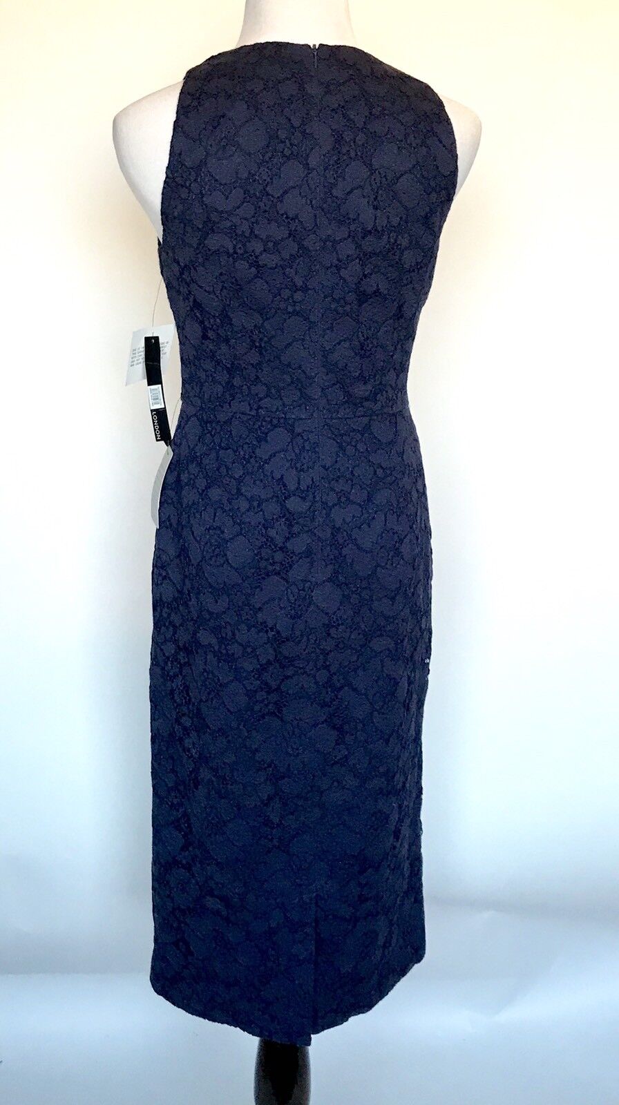 Maggy London Blue Lace Flower Appliqué Dress NWT Retails $178 Price $74 Size 8