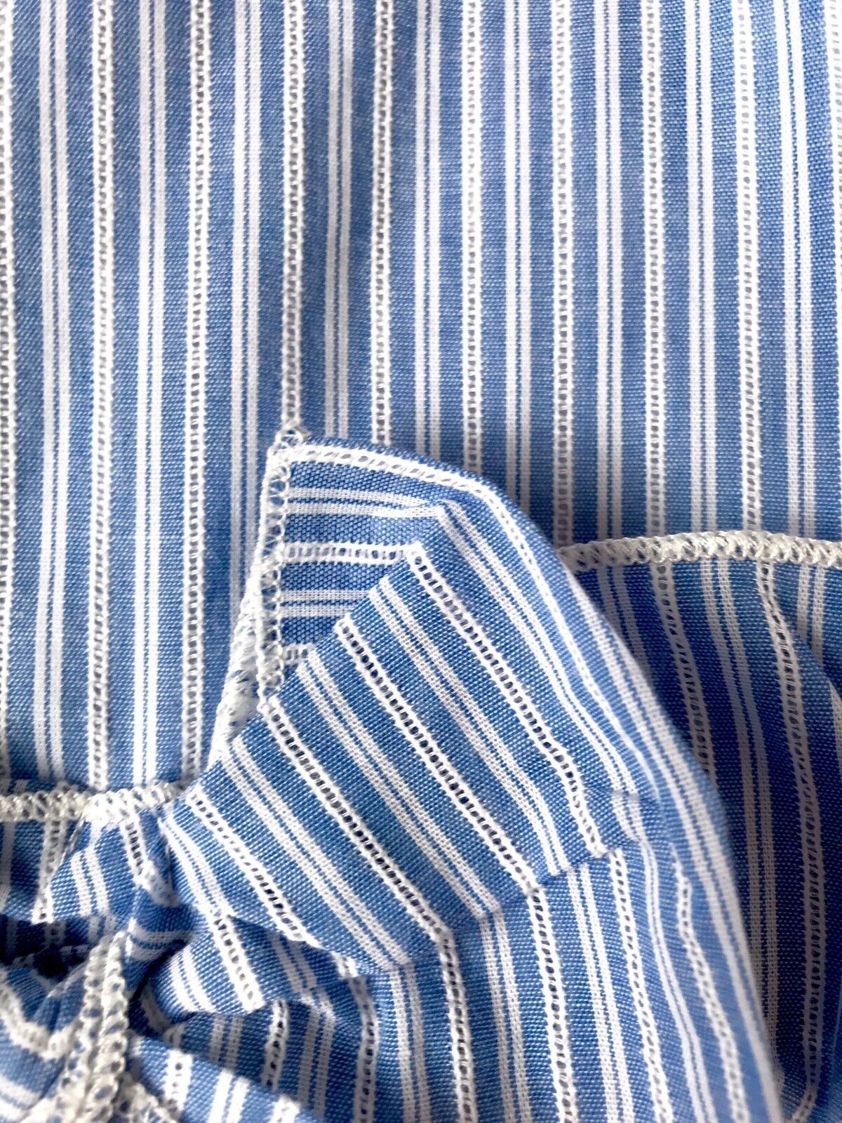 Truly Me Blue Stripe Dress  Eyelet Tassel Bodice. Retail $48 Price $22 Age 3 NWT