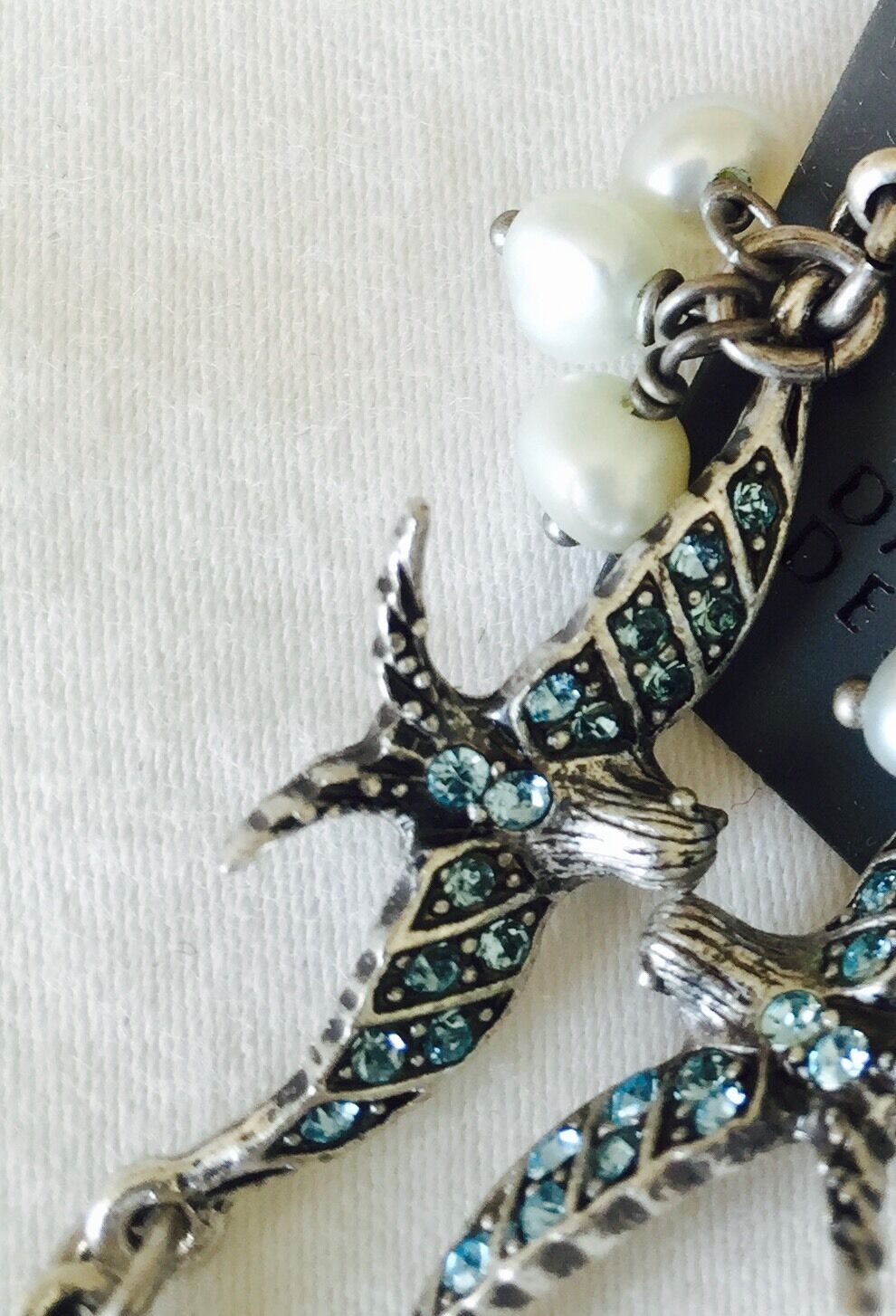 Pilgrim Jewelry Swarovski Crystal and Freshwater Pearl Earrings NWT $13.50